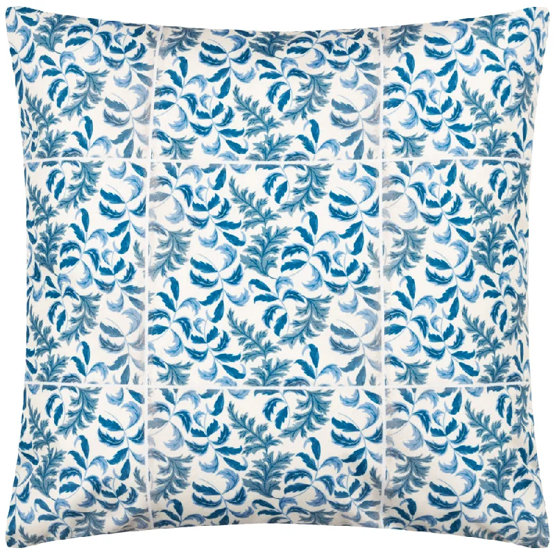 Minton Tiles Outdoor Cushion Blue