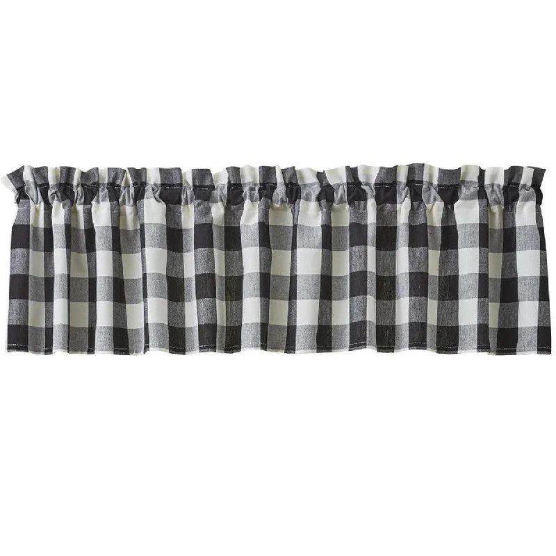 Wicklow Check Valance - Black & Cream Park designs