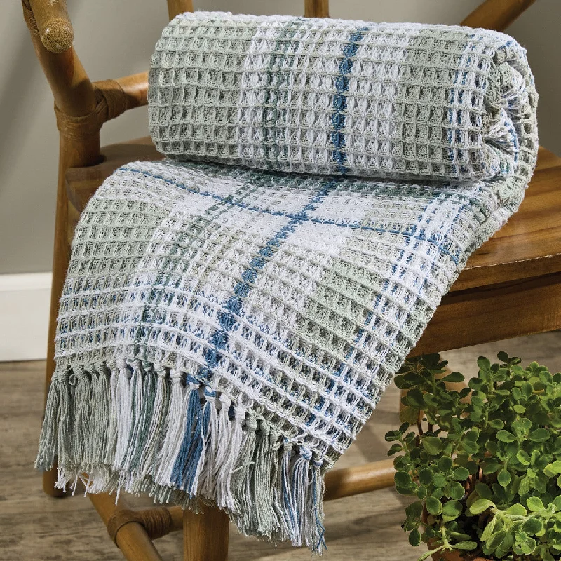 Lyra Plaid Throw Set of 2  Park Designs