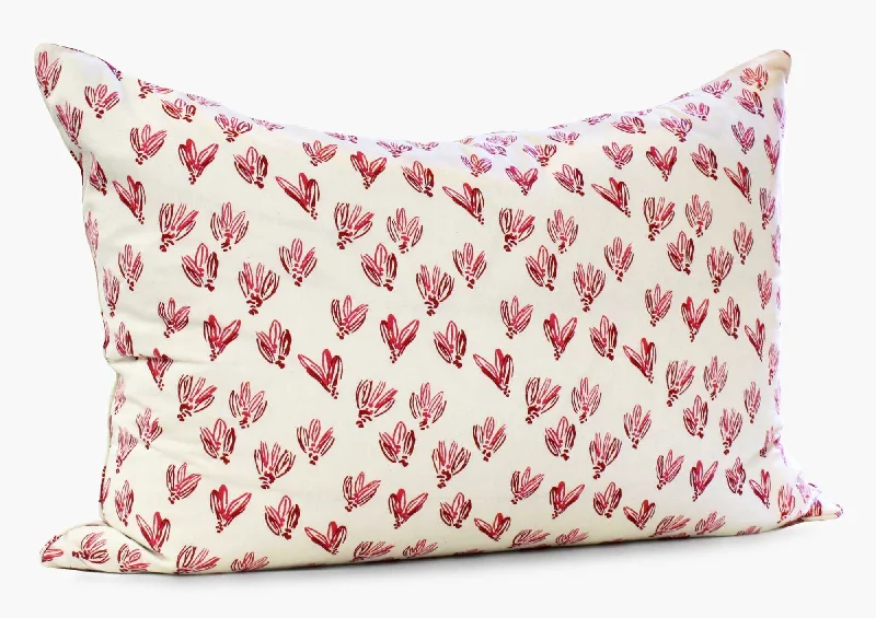 Headboard Cushion Cover in Normandy Red Bows