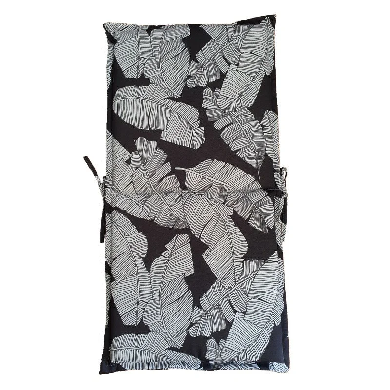 94x49 Grey Leaf  Mid Back Cushion