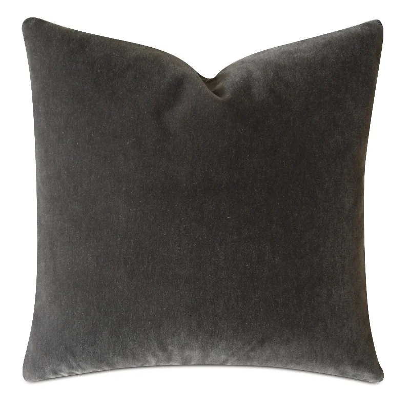 Luxury Mohair Decorative Pillow Cover in Foxhound