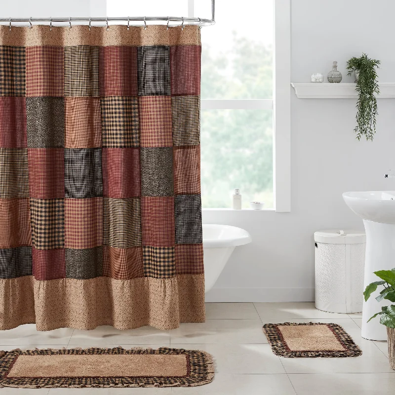 Maisie Patchwork Shower Curtain 72x72 VHC Brands