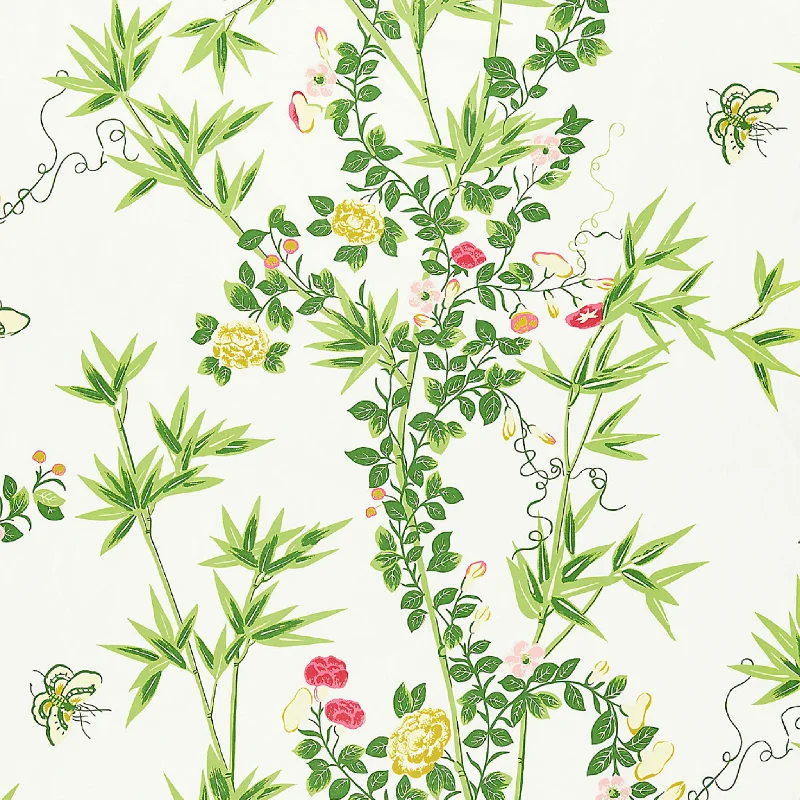 Jardin De Chine Cotton Fabric in Spring