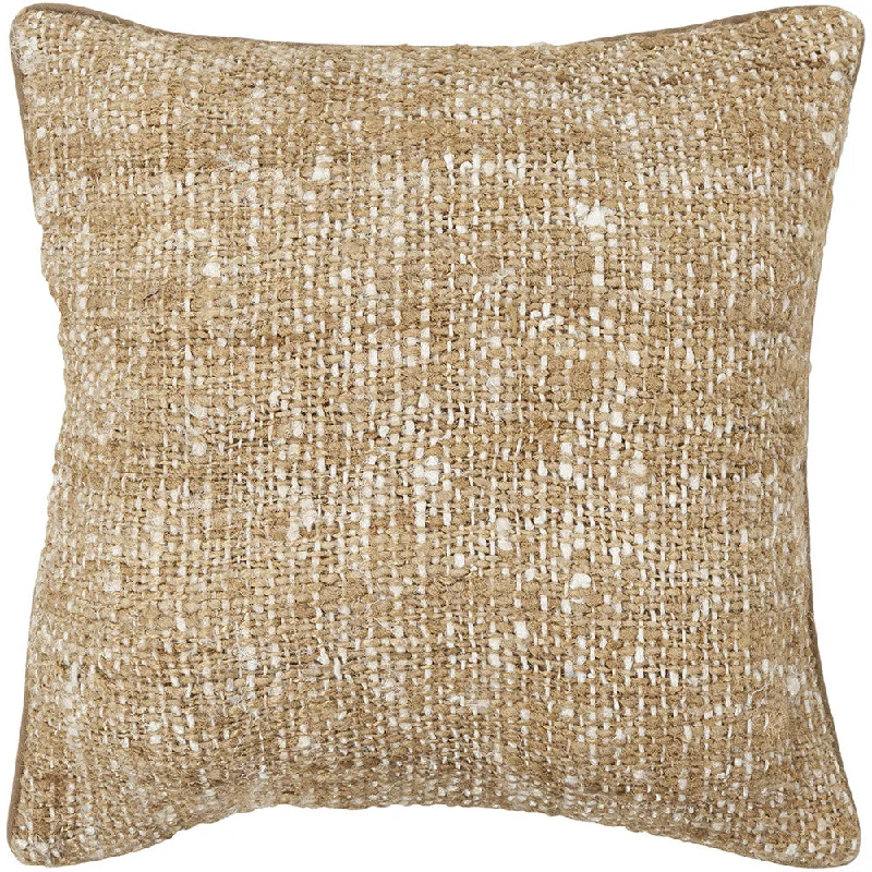 Silk Pillow in White & Natural