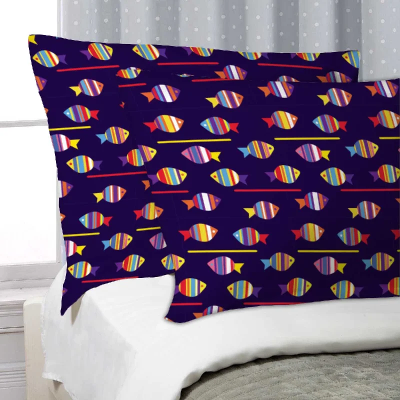 ArtzFolio Colourful Fishes Pillow Cover Case