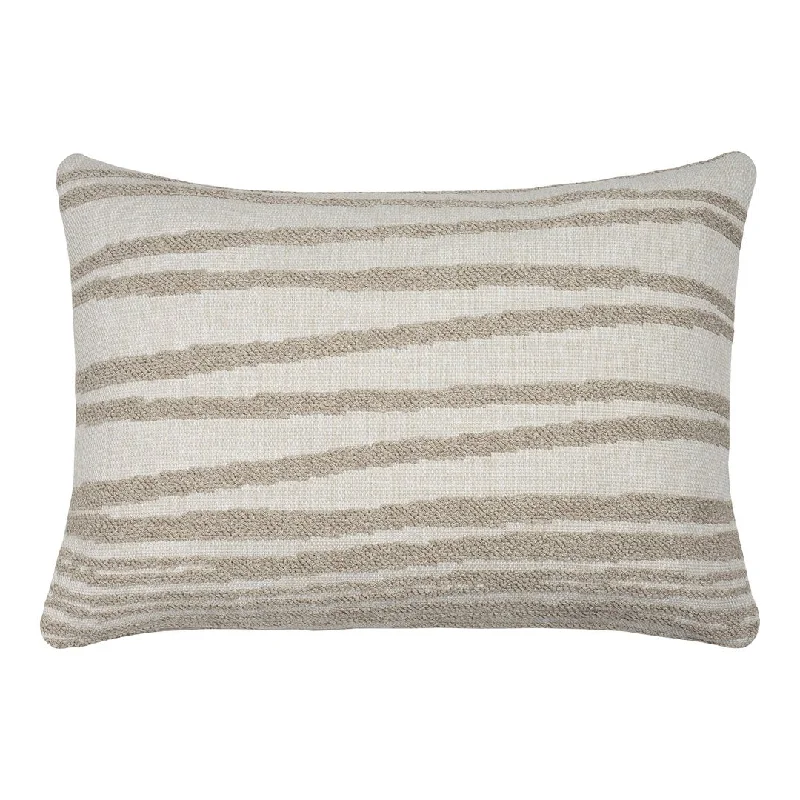 Mystic Ink Stripes Outdoor Lumbar Cushion