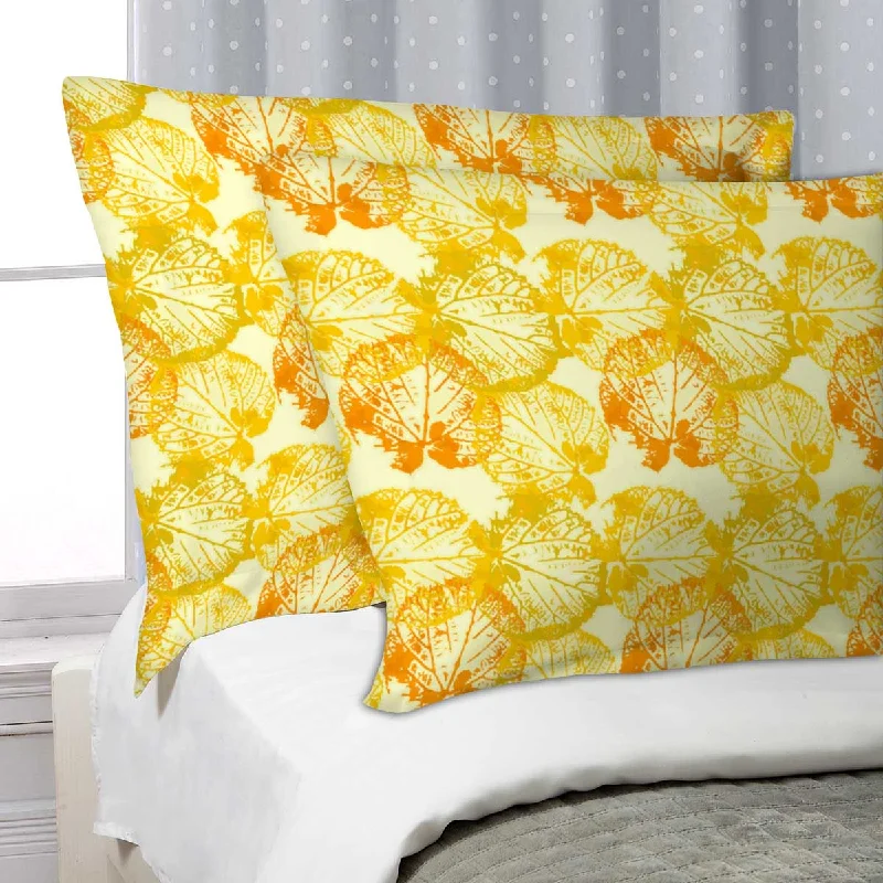 ArtzFolio Leaves Pillow Cover Case