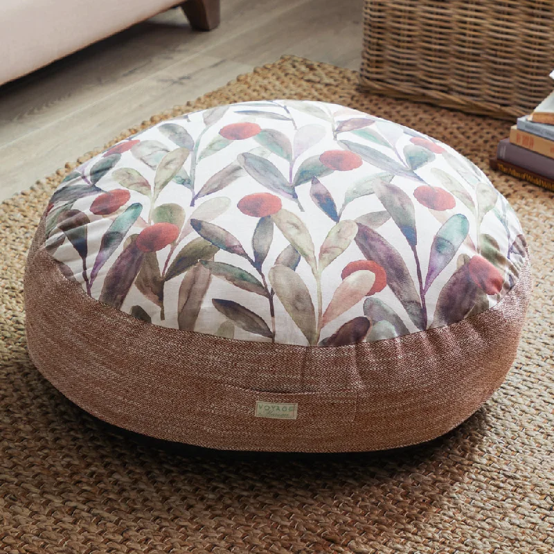 Enso Printed Floor Cushion Mulberry