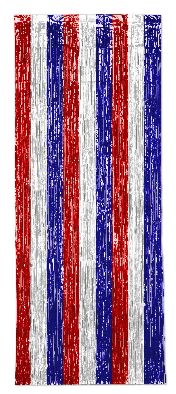 Red, White and Blue Shimmer Curtain - 2.5m