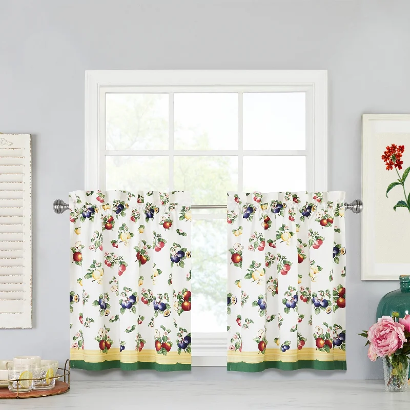 Villeroy and Boch French Garden Kitchen Curtain Tier Set