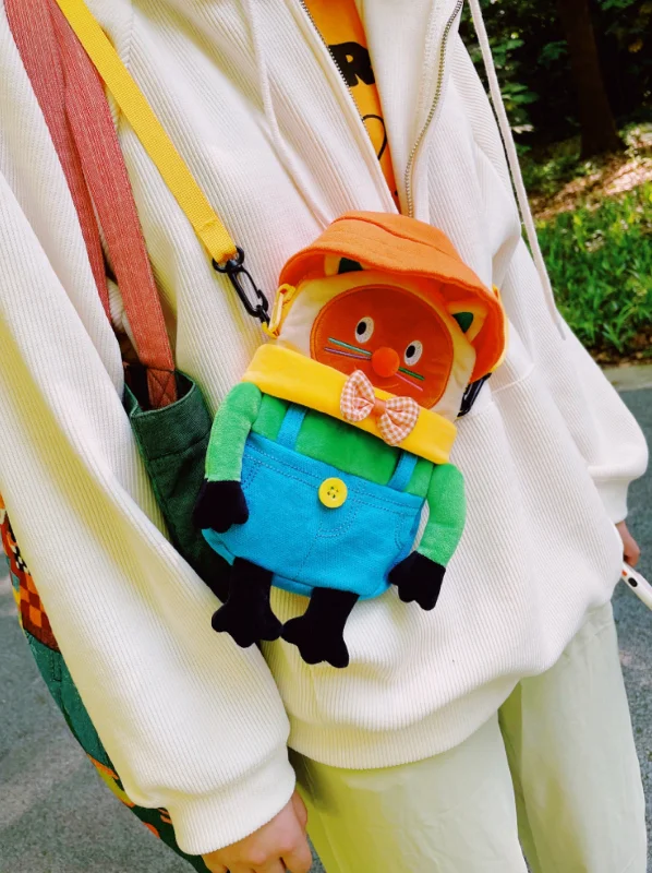 Stylish Kitty w/hat Mini Sling Bag