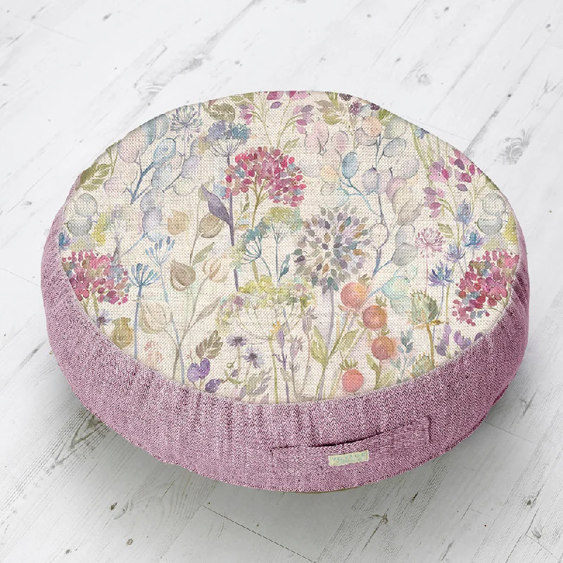 Hedgerow Printed Floor Cushion Green