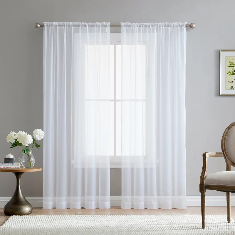 Lucento Sheer Rod Pocket Curtain Panels