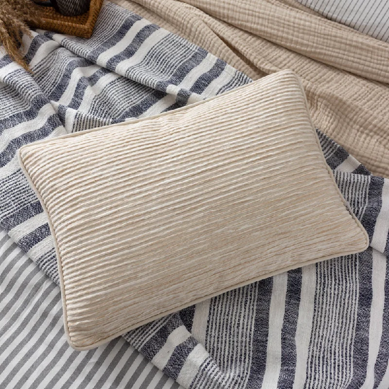 Cove Ribbed Cushion Natural