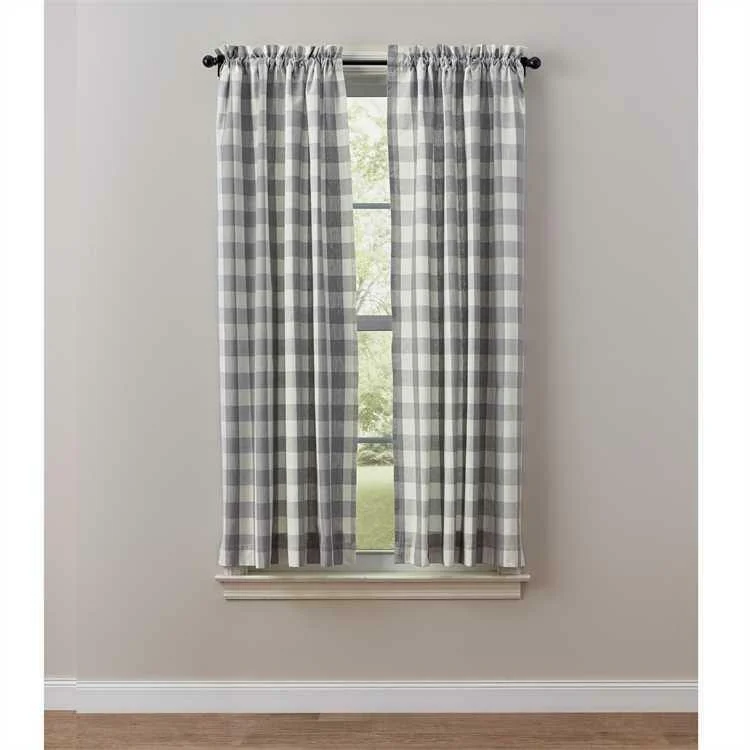 Wicklow Curtain Panels - Dove 72x63 Unlined Park Designs