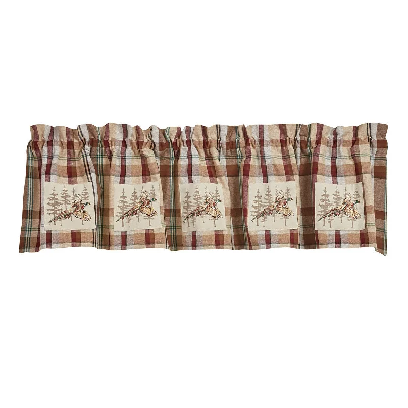 Gamekeeper Plaid Valance - Pheasant Patch 60x14 Park designs