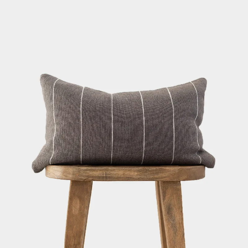 Wren In Warm Charcoal - Lumbar 12x20" | 12x26" | 12x40"