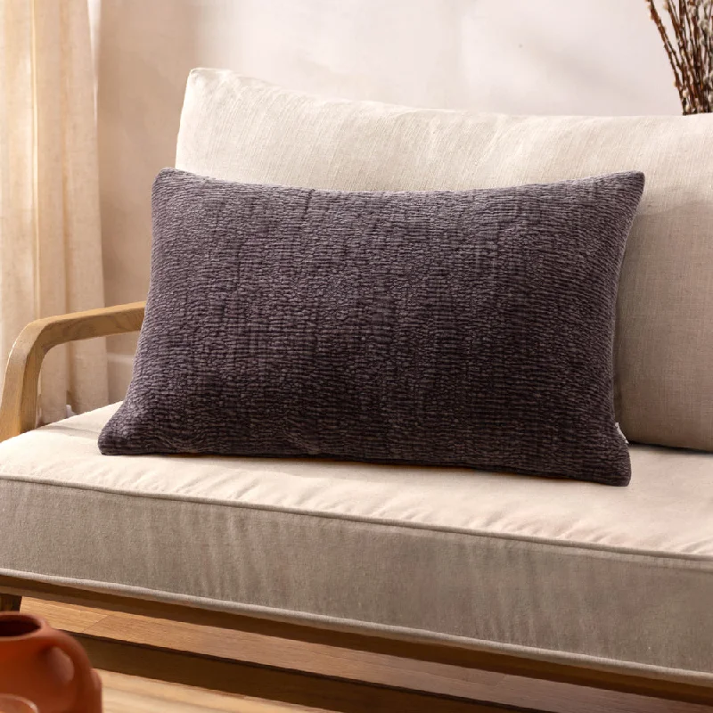 Osaka Chenille Cushion Flint Grey