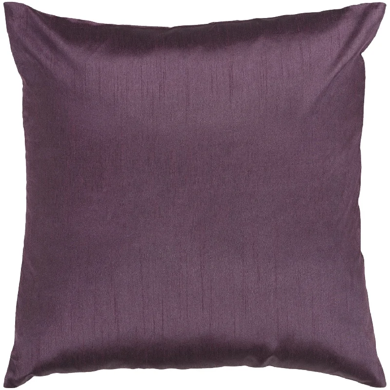 Solid Luxe Eggplant Pillow