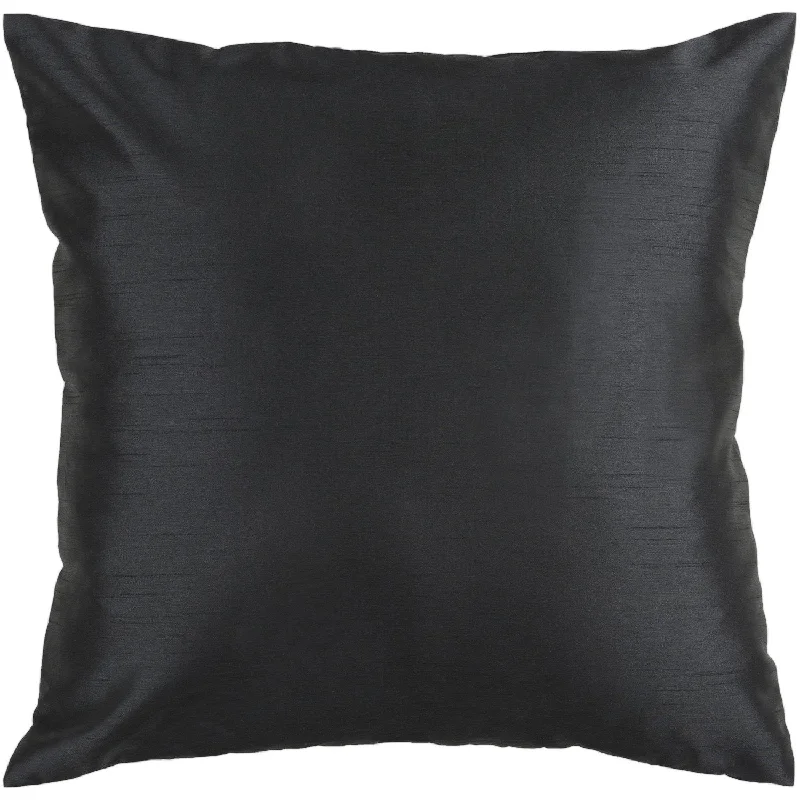 Solid Luxe Black Pillow