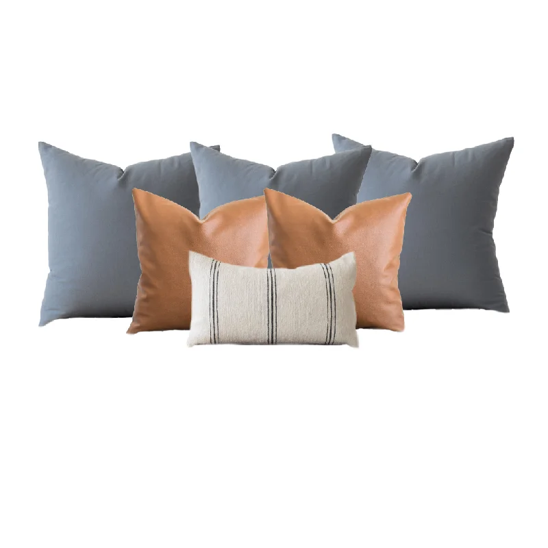 Queen Bed Pillow Covers Set 3