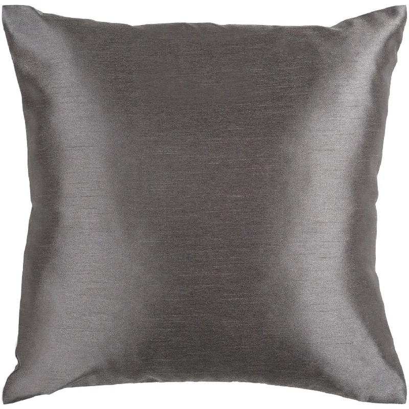 Solid Luxe Charcoal Pillow