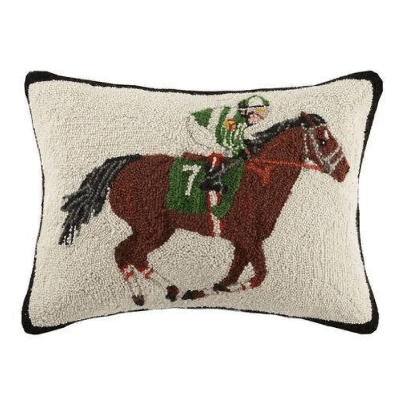 Equestrian and Racer Decorative Throw Pillow