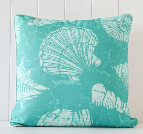 Outdoor Cushion - Shells Green 45 cm