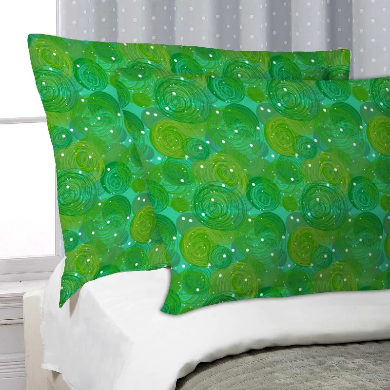 ArtzFolio Green Bubble Pillow Cover Case