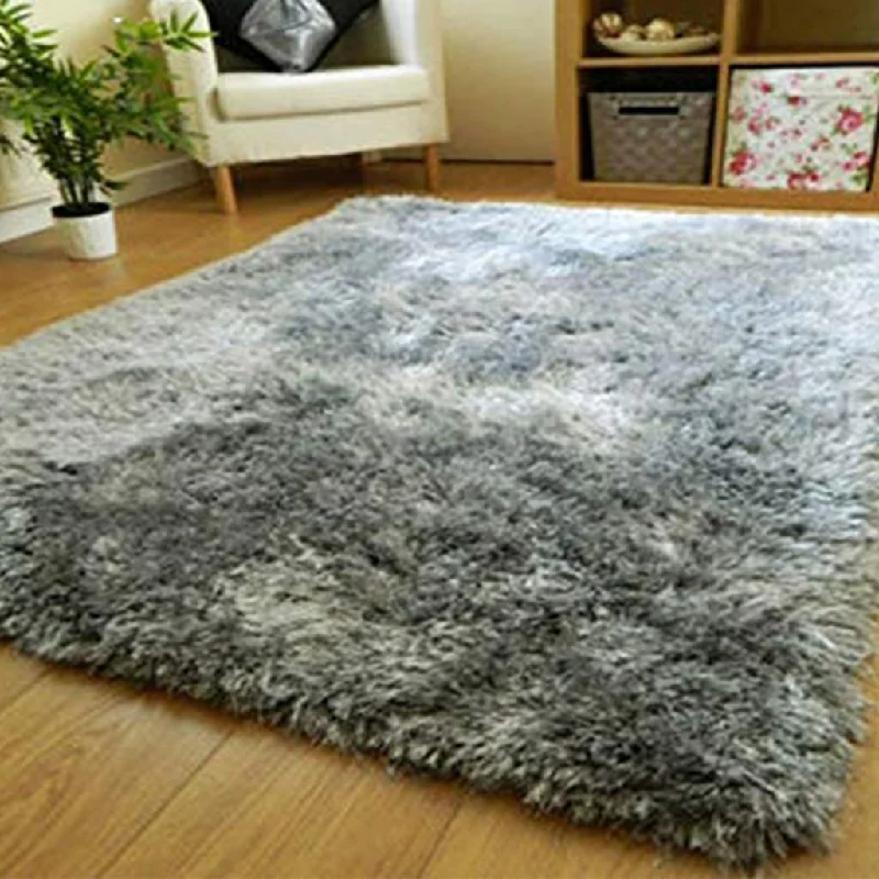 Zeff Furnishing Polyester Anti Slip Shaggy Fluffy Fur Rug