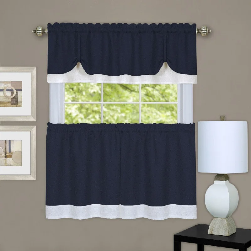 Achim Darcy Window Curtain Tier and Valance Set