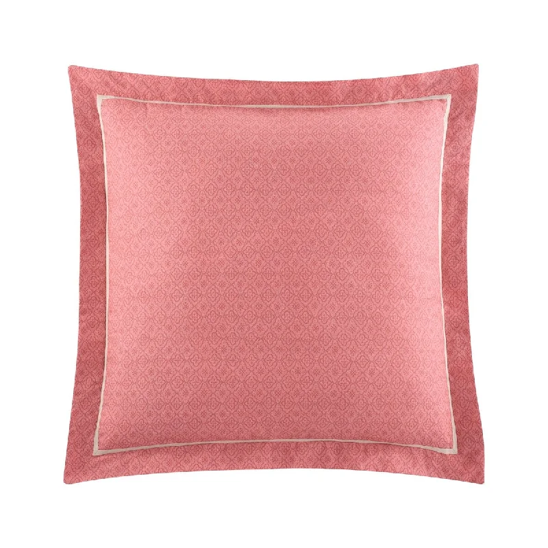 Waverly Hillside Manor Euro Sham, 26 x 26 Decorative Pillow Cover, Pink