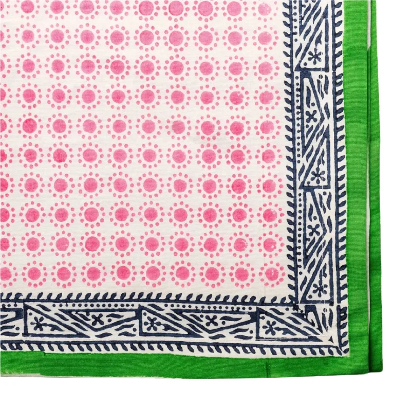 Dot Print Tablecloth, Pink