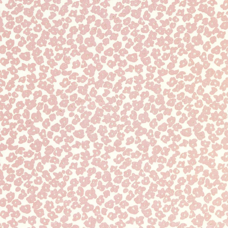 Oleana Linen Fabric in Petal Pink