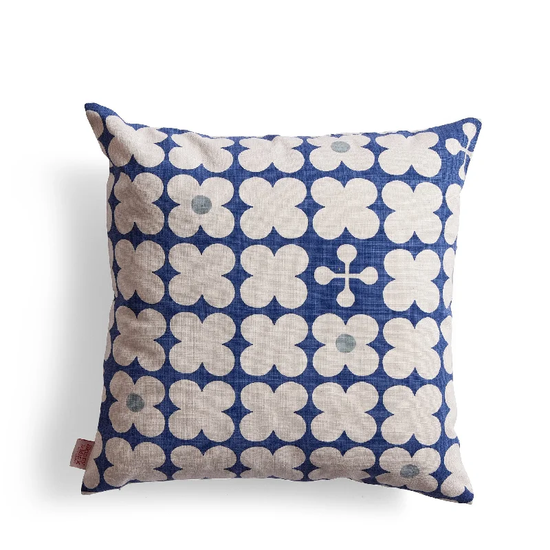 Scandi Candy Cushion in Inky Blue