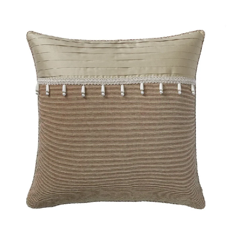 Croscill Birmingham 26x26-inch Tan Euro Sham