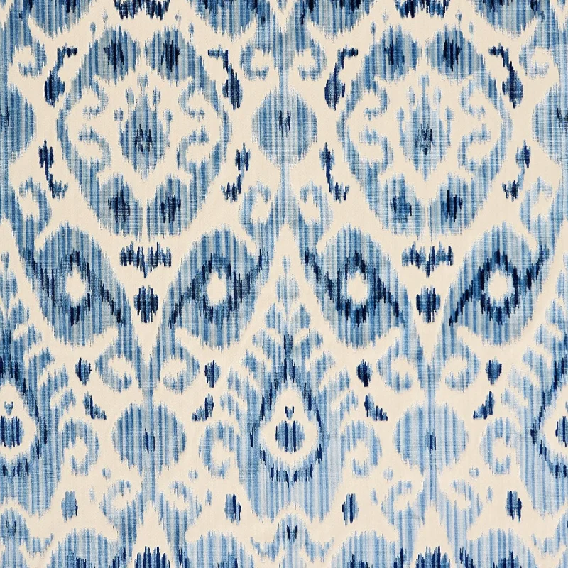 Tashkent Velvet Fabric in Pacific Blue