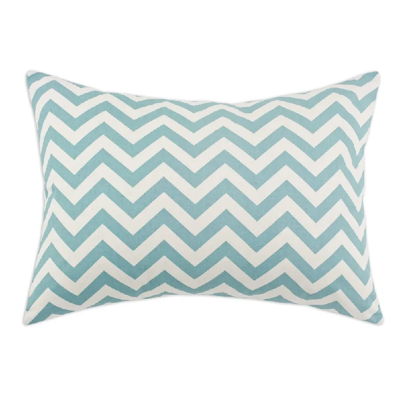 Zig Zag Village Blue Standard Sham