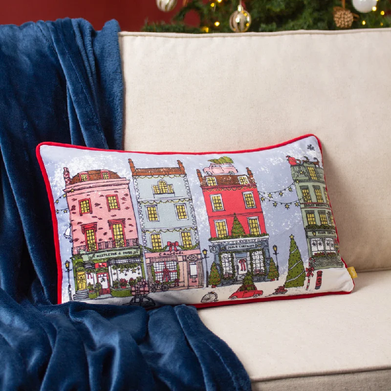 Christmas Spirit Festive Cushion Lilac