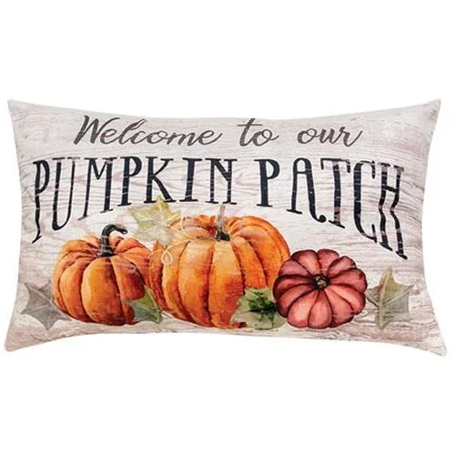 Welcome To Our Pumpkin Patch Pillow