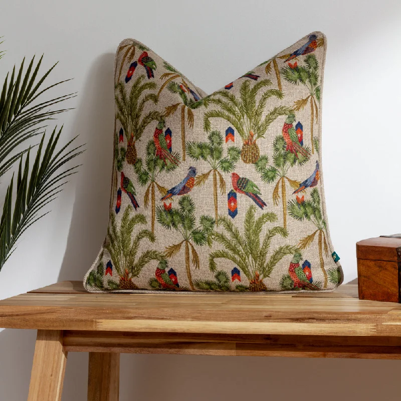 Akamba Palm Trees Cushion Olive