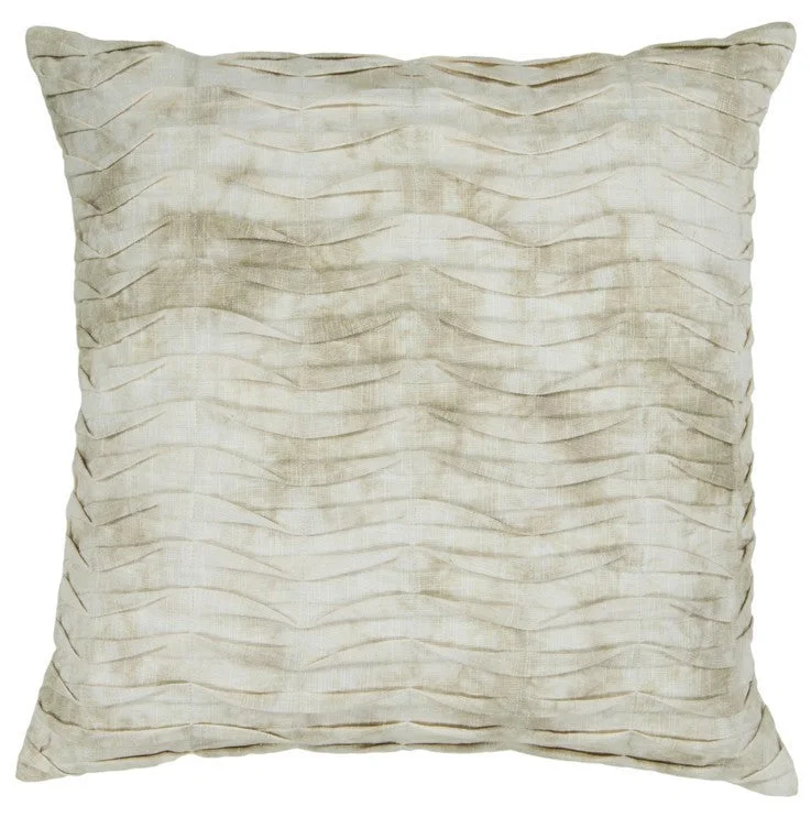 Handmade Contemporary Pillow, Beige