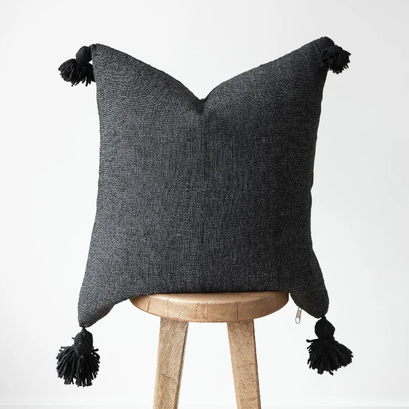 Noir - Moroccan Pillow Cover 22" | 26"