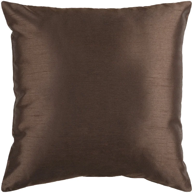 Solid Luxe Chocolate Pillow