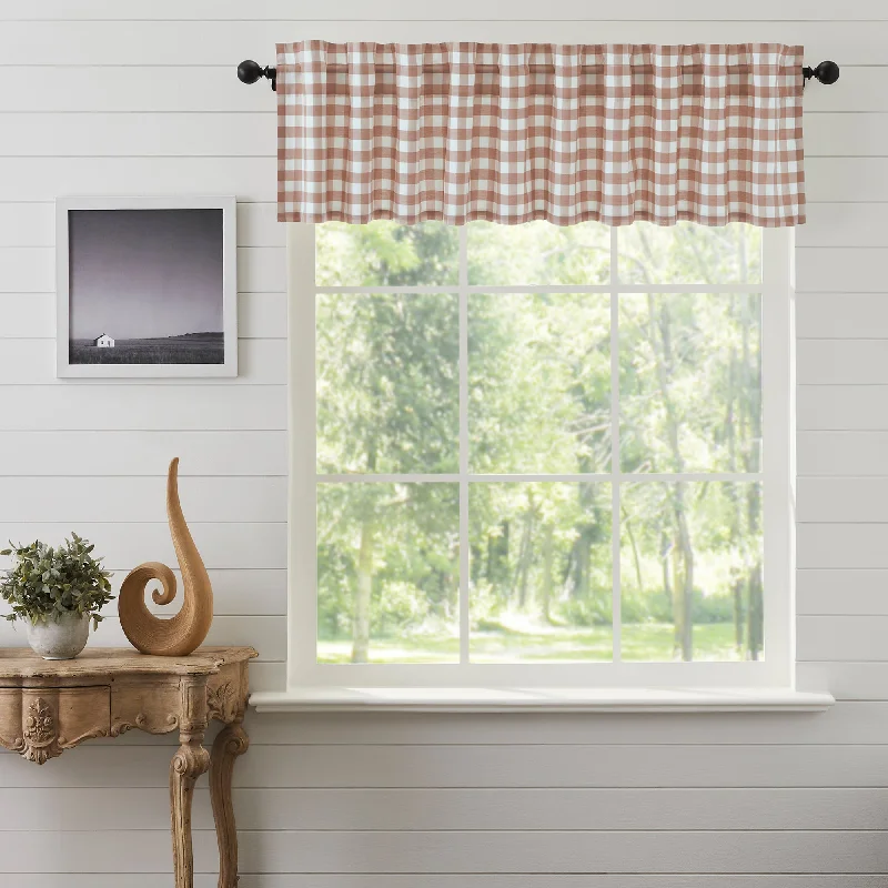 Annie Buffalo Portabella Check Valance 16x90 VHC Brands