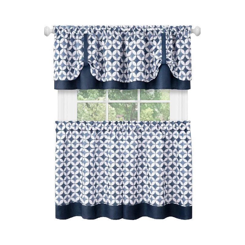 Callie Window Curtain Tier Pair and Valance Set