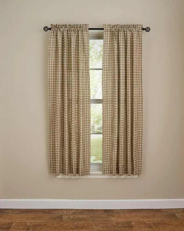 Stoneboro Check Panels - Cream 72x63 Lined  Park Designs