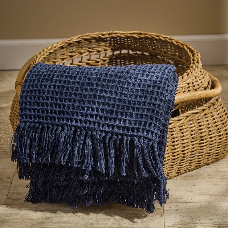 Ellery Throw - Navy Set of 2 Park Designs