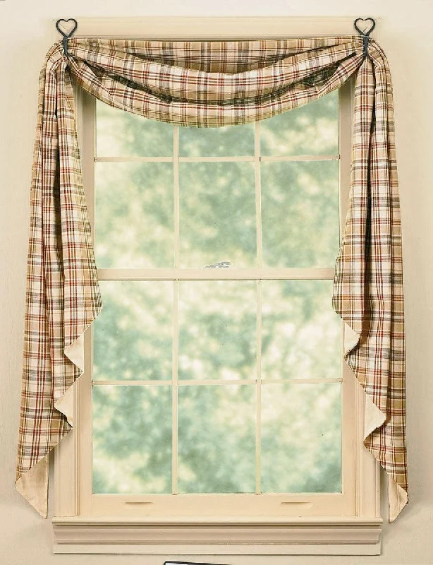 Thyme Fishtail Swag Curtain 145" W x 25" L - Park Designs